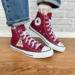 ❤️Converse Chuck Taylor High Top Sz 7.5 Women's Shoes Sneakers Maroon Red M9613